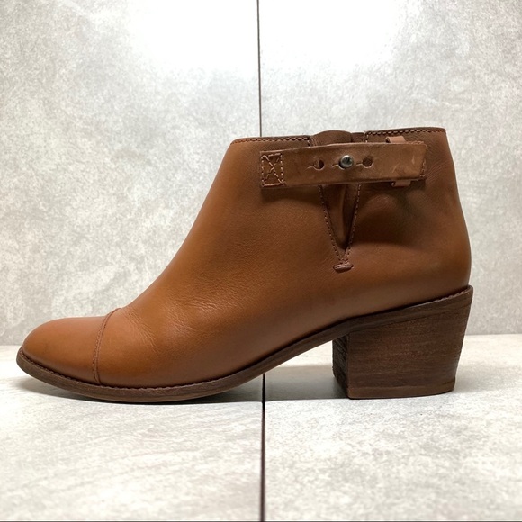 Madewell B8034 Dakota Cutoff cognac ankle boots size 8 - Picture 7 of 15